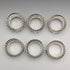 Set of 6 British Vintage Silver Plated Napkin Rings